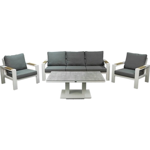 Benton Sofa Loungeset Wit - Buitengewoon de boet