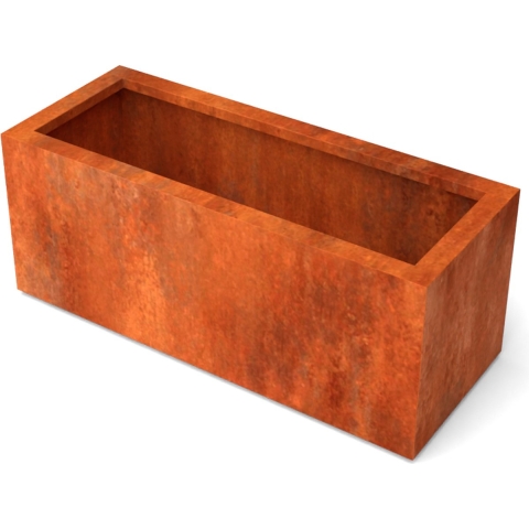 Artesa rechthoekige plantenbakken cortenstaal 1500x500x600 mm - Geroba