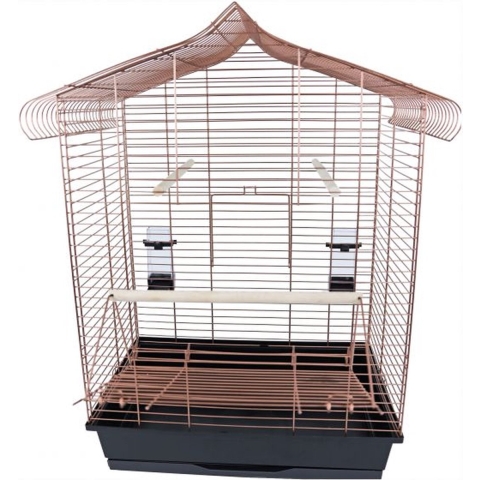 Interzoo vogelkooi Vega koper/zwart - Gebr de boon