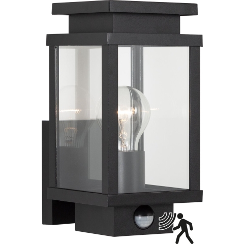 Boston lamp met sensor zwart - Ks verlichting