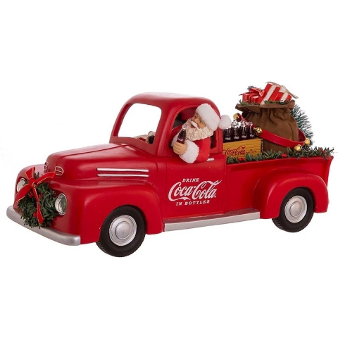 Kerstman coca-cola in auto l35cm - Kurt s adler