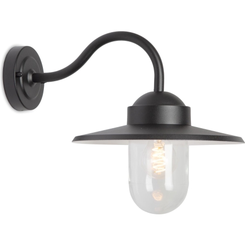 240v muurlamp dolce retro zwart - Ks verlichting