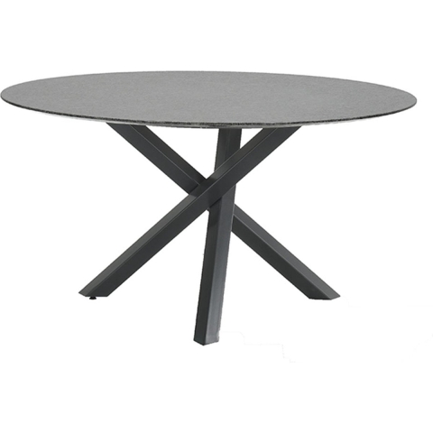 Gigi tafel diameter120x2cm, facet diamond black satinado - Studio 20