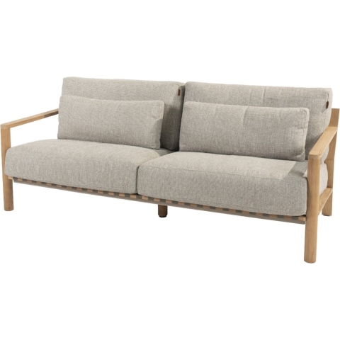 Lucas 3-zits lounge bank teak incl. 6 kussens 4SO - 4so