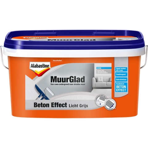 Alab muurdecor midden grijs 5l - Hortus