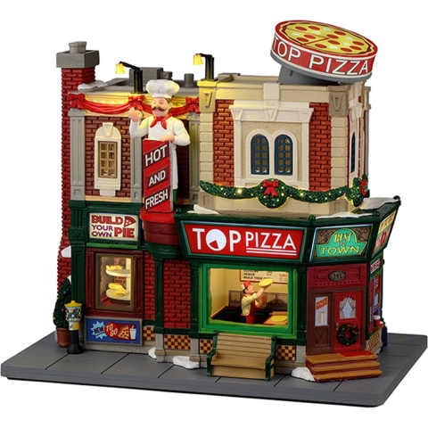 Top Pizza With 4.5V Adaptor Kerst - Lemax