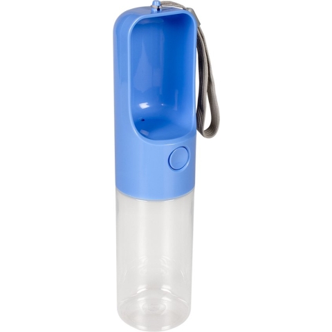 Duvoplus - Waterfles - Hond - Drinkfles 450ml - 28,5x6,5x6,5 Blauw - 1st
