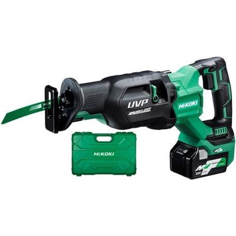 HiKOKI CR36DAWGZ 36V Multivolt Li-Ion Accu Reciprozaag Set (2x 2,5Ah) In Koffer - 300mm - Koolborstelloos