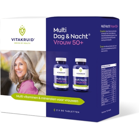 Vitakruid Multi Dag&Nacht Vrouw 50+ | 2 x 90 tabletten