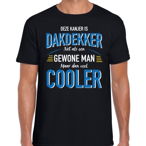 Deze kanjer is Dakdekker cadeau t-shirt zwart voor heren M -