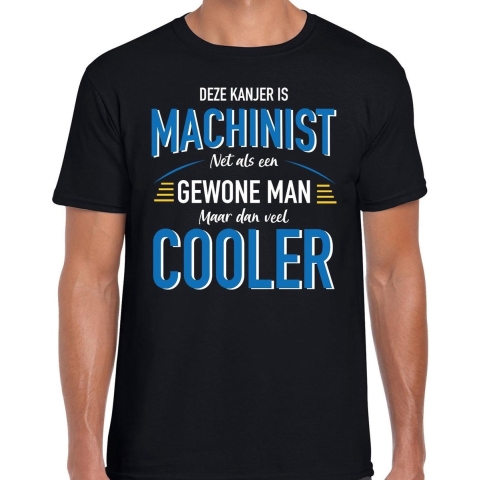 Deze kanjer is Machinist cadeau t-shirt zwart voor heren L -