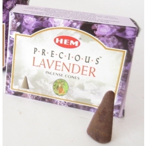 Wierook kegeltjes in huisgeur Lavendel - 60x kleine kegeltjes - Ontspannend -