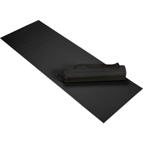Zwarte yoga/fitness mat 60 x 170 cm -