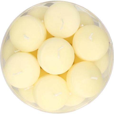 Enlightening Candles Drijfkaarsen - 28x stuks - ivoor wit - ca 4 branduren - dia 5 cm - sfeerkaarsen -