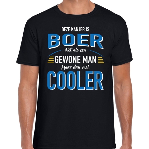 Deze kanjer is Boer cadeau t-shirt zwart voor heren S -