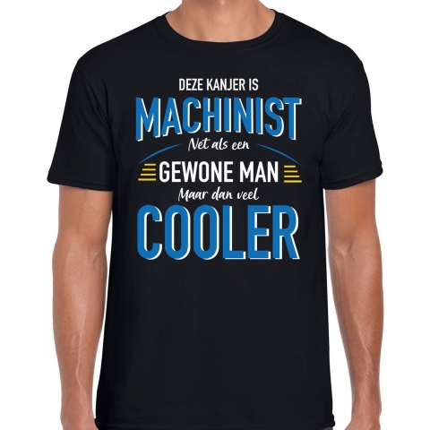 Deze kanjer is Machinist cadeau t-shirt zwart voor heren XL -