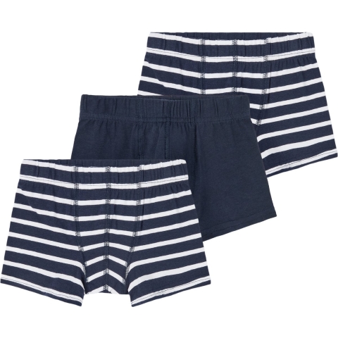 Name It Boxershorts - Noos - NkmTights - 3-pack - Dark Sapphire - Name It - 2 jaar (92) - Boxershorts