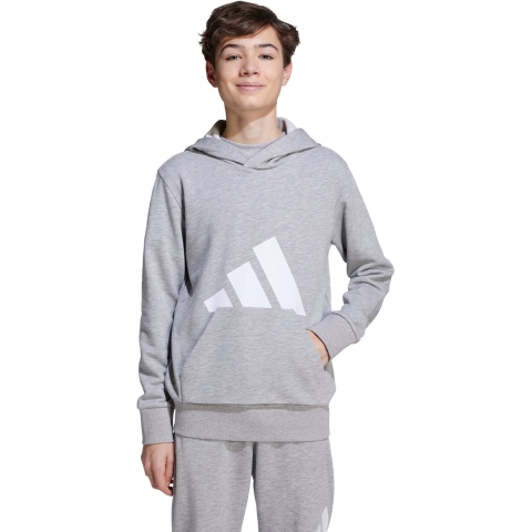 adidas Performance Hoodie - J BL FT HD 280 - Mgrijs/White - adidas Performance - 8 jaar (128) - Hoodie