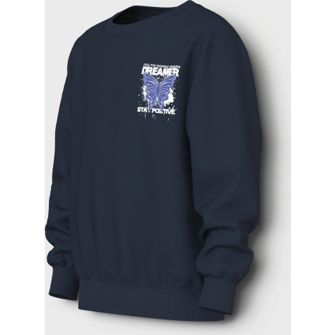 Name It Sweatshirt - NkfVasacha - Navy Blazer/Dreamer - Name It - 9-10 jaar (134-140) - Sweatshirt