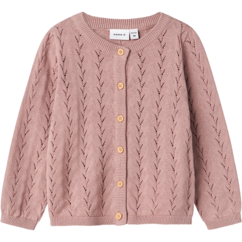 Name It Cardigan - Gebreid - Noos - NmfBanni - Deauville Mauve - Name It - 4 jaar (104) - Cardigan