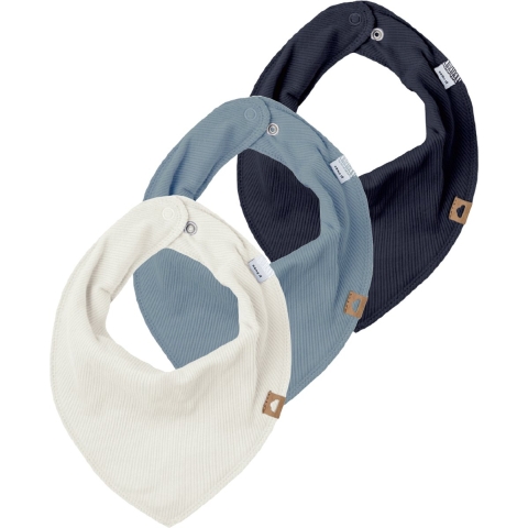 Name It Slabbetjes - 3-pack - Rib - NbmYasimkillo - Cloud Danser - Name It - OneSize - Slabbetjes