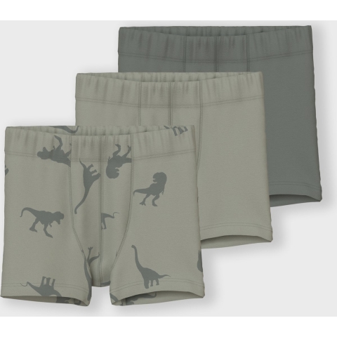 Name It Boxershorts - Noos - NmmTights - 3-pack - Agave Green - Name It - 5 jaar (110) - Boxershorts