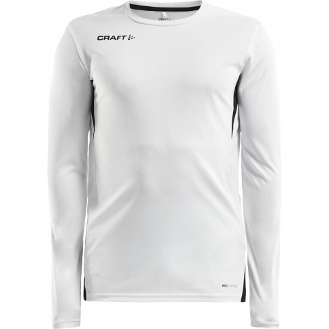 Craft 1908231 Pro Control Impact LS Tee M - White/Black - M