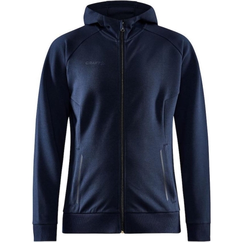 Craft 1910626 Core Soul Full Zip Hood Wmn - Dark Navy - S