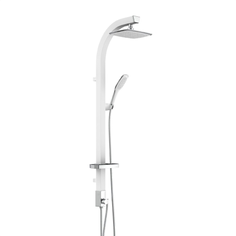 Schutte MADAGASKAR hoofddoucheset | wit-chroom
 - 60065 - 60065