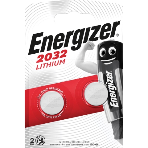 Energizer Lithium-Knoopcelbatterij CR2032 | 3 V DC | 235 mAh | 10 x 2 stuks - EN-637986 EN-637986