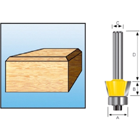 Makita Accessoires Afkantfrees +lag. HM R22 S8 - D-10615