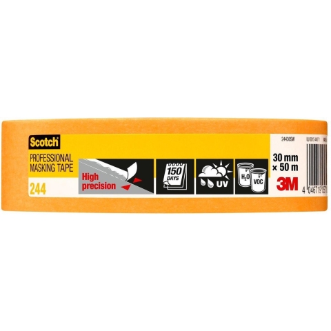 3M Afplakband | glad | goudkleurig | lengte 50 m | breedte 30 mm | wiel | 32 stuks - 7100039602 7100039602