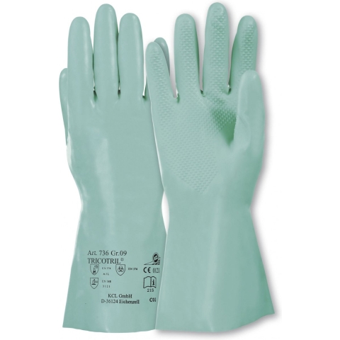 Honeywell Chemicaliënhandschoen | maat 10 groen | EN 388, EN 374 | PSA-categorie III | 10 paar - 073610141X 073610141X