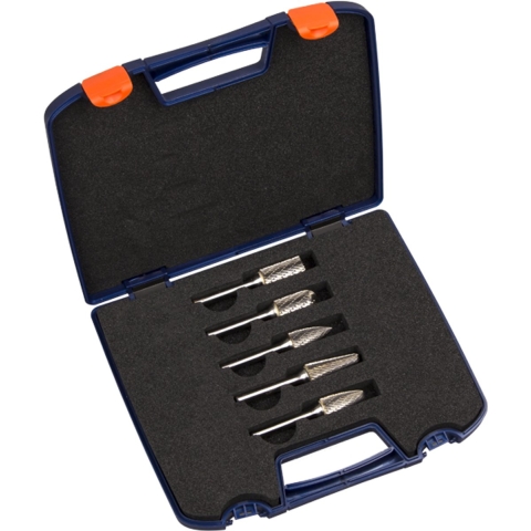 Rotec 5-dlg. set stiftfrezen ø9,6mm, kruisvertand (Z6) 1x model B,C,F,G en L - 9003061 - 900.3061