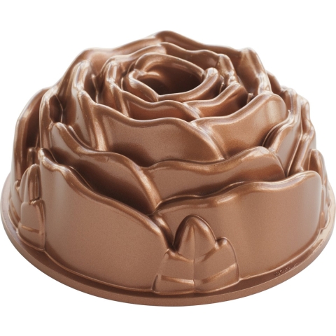 Nordic Ware Tulband / Bakvorm - Rose Bundt Koper - Gietaluminium - ø 23 cm / 2.4 liter
