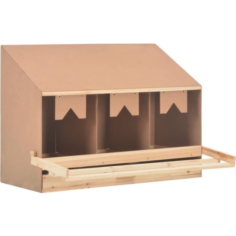 vidaXL-Kippenlegkast-3-compartimenten-93x40x65-cm-massief-grenenhout