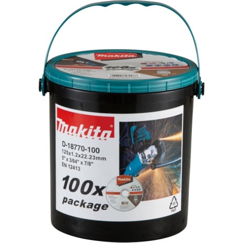 Makita D-18770-100 Doorslijpschijf RVS 125mm VE=100 in emmer