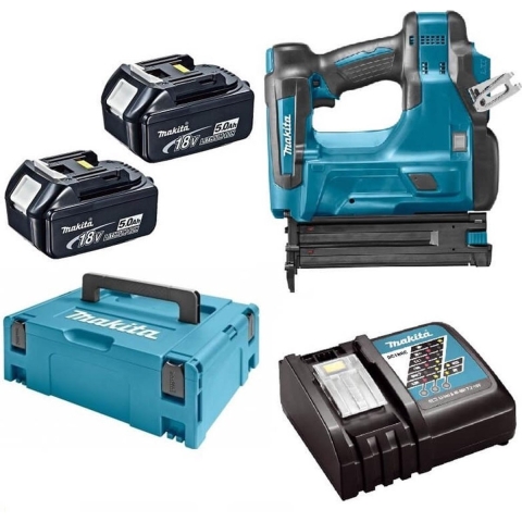 Makita DBN500RTJ Accu Afwerktacker 18Ga 18V 5.0Ah in Mbox