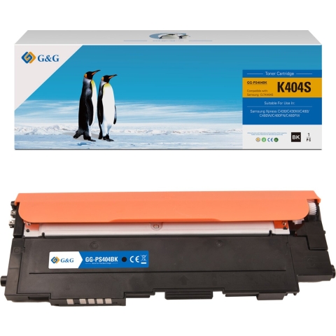 G&G Toner vervangt Samsung CLT-K404S, K404, SU100A Compatibel 2-pack Zwart 3000 bladzijden 15011