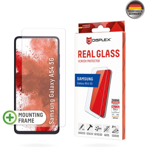 DISPLEX Real Glass 01803 Screenprotector (glas) Samsung Galaxy A54 5G 1 stuk(s) Krasvast, Anti-vingerafdruk
