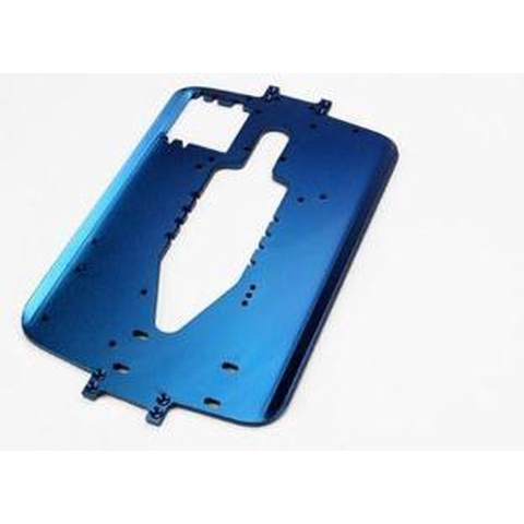 Chassis, 6061-t6 aluminum (4.0mm) (blue) (standard replacement for all maxx series)