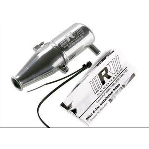 Tuned pipe, resonator, r.o.a.r. legal (single-chamber, enhances low to mid-rpm power) (for revo with trx racing engines)