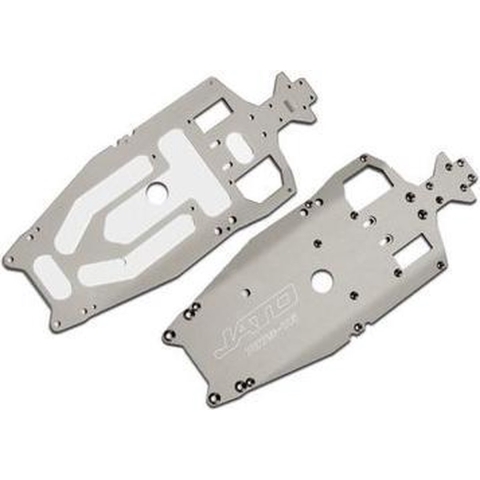 Chassis, 7075-t6 aluminum (3mm) (titanium-anodized) (machined, lighter than stock)/ adhesive foam pad (1)