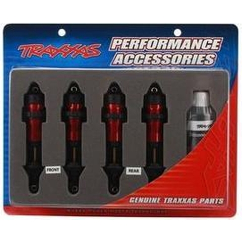 Shocks, gtr aluminum, red-anod