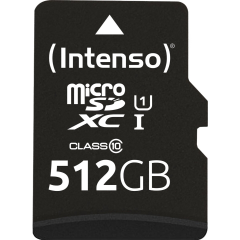 Intenso 512GB microSDXC Performance microSD-kaart 512 GB Class 10 UHS-I Waterdicht