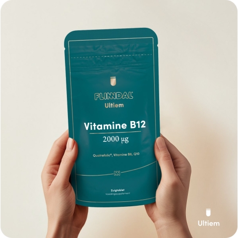Ultiem Vitamine B12 2000µg 90 zuigtabletten - 90 Tabletten - Flinndal