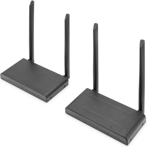 Digitus DS-55328 Draadloze HDMI-set 150 m 3840 x 2160 Pixel 4-voudige Multi Viewer, Digital Whiteboard-functie, Doorgel