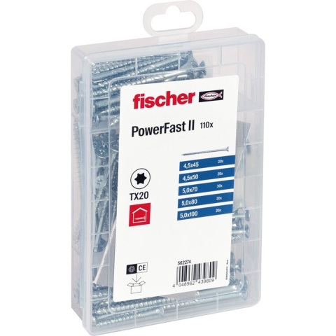 Fischer 562274 schroef/bout 110 stuk(s) Schroefkit