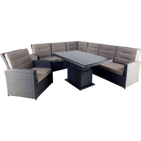 Dining hoekset San Bernardino Hazelnut Brown - Oosterik home