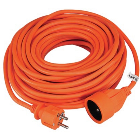 Verlengkabel 20 m oranje penaarde - Velleman